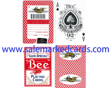 Regular Index Bee Marked Cards with Bees